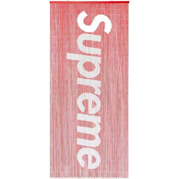 Supreme Bamboo Beaded Curtain Red SS17A3 SS17 90x200cm Brand New Sealed