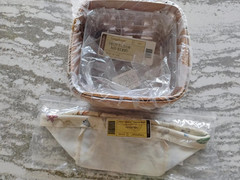 Longaberger Warm Brown Medium Berry Basket Botanical Fields Prot MINT FREESHIP