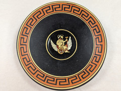 Lot/5 pcs. Vintage 1952-Greek Mythological Pottery Demitasse 2 Cups & 3 Saucers
