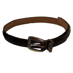 Brighton Brown Leather Belt Women’s Sz M Silver Buckle 32”