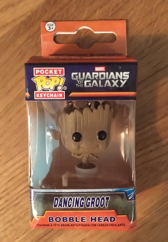 FUNKO Pocket Pop Dancing GROOT Keychain Guardians of Galaxy FIGURE Bobblehead