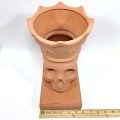 Ikea Foremal Earthware Skull Vase Planter Per B Sundberg Crown Goth 2018 Rare