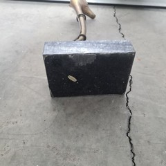 Vintage Dolbi Cashier Brass Marble Sculpture Modernist Hollywood Regency