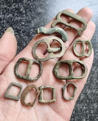 Medieval / Post Medieval Buckles Metal Detecting Finds Antique (2)