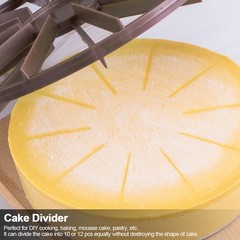Household Round 10/12 Piece Bread Cake Divider Equal Portion Cutter Slice Ma NY