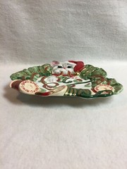 Fitz and Floyd – Kitty Kringle – Canape Plate/Wall Plate – In Original Packaging