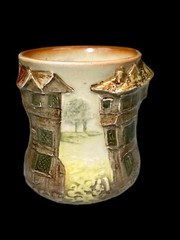 3” Royal Doulton England Dickens Shoe Cobbler Sam Weller Small Relief Mini Vase