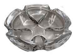 Val St. Lambert Belgium Lead Crystal Clear Ashtray Vintage Large Or Dish