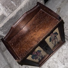 Vintage Revolutionary War Bicentennial 4-Drawer Decoupage Jewelry Chest Box MCM