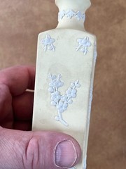 Wedgwood Jasperware Primrose Yellow & White Prunus 5-1/4″ Square Bud Vase