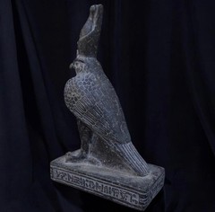 Ancient Egyptian Antiquities Statue God Horus Pharaonic Antique Stone Statue BC