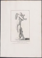Rossi – Nude Statue – Un Amorino. 40 -1704 Raccolta de Statue FOLIO Engraving