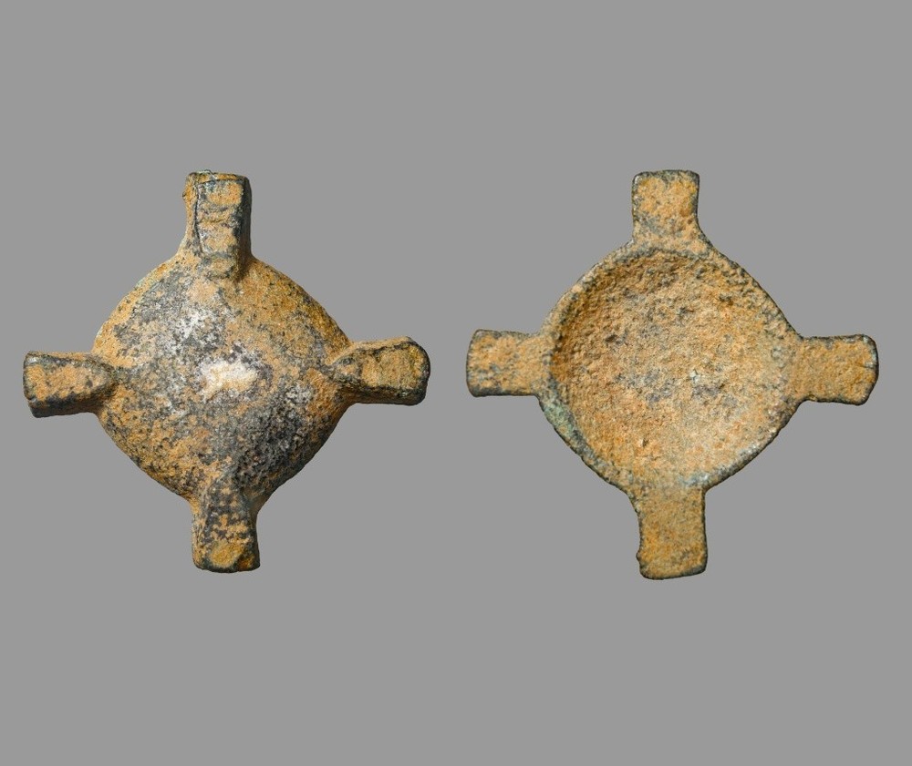 Premium Ancient Roman Bronze Cruciform Plate Brooch (Circa 2nd Century AD) 31mm