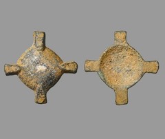 Premium Ancient Roman Bronze Cruciform Plate Brooch (Circa 2nd Century AD) 31mm