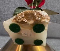 VTG Mid Century MODERN DEMOTT ROSE COPPER METAL SCULPTURE ON ONYX STONE