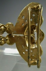 Pre Columbian STYLE Tairona Tumbaga Noserings Converted Belt Buckle ca. 20th c.