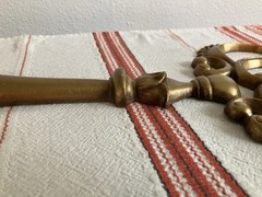 Vintage 1970’s Skeleton Key Wall Decor Sexton Metal Gold-Tone Hanging 27.25”