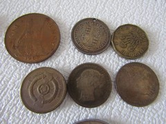 Vintage coins & Stamp bundle 1941 Three Pence Coin 1977 queen jubilee Collectors