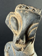 RARE ANCIENT VINCA NEOLITHIC STONE CARVED STATUETTE OF ALIEN LIKE FIGURINE