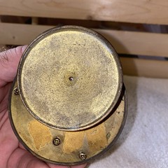 Vintage Brass Rotating Sailboat Music Box (I)