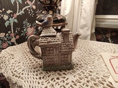 Vintage 1990’s Ceramic Cottage Teapots NOS Decorative Knick Knack