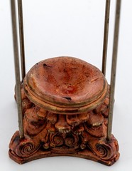 Classical Corinthian Column Display Stand 6.5x3in Resin Signed Baris 1lb Used