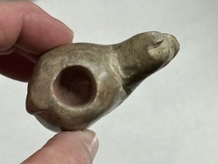AMAZING PRE-COLUMBIAN CANOPA LLAMA EFFIGY VOTIVE CONTAINER FROM PERU MOTLEY COA
