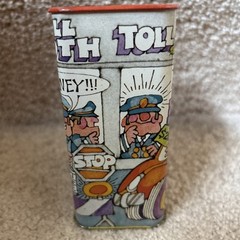 Rare Vintage Hallmark Metal Bank Toll Booth Big Rig Transport