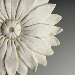 RETRO Vintage Wall Hanging Plaster Sunflower Flower Rosette 1970s 80s 90s Decor
