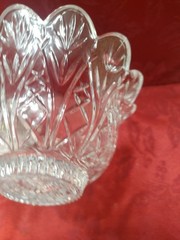 Vintage DePlomb Lead Crystal Candy Dish With Lid- Gorgeous Design!