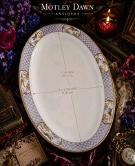 A Birdsong From Another Century Antique W. H. Grindley 12” Serving Platter C1908