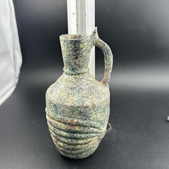 Genuine Ancient Roman Glass Pitcher Jug Circa 1st – 2nd Century AD