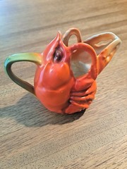 ANTIQUE ROYAL BAYREUTH BAVARIA PORCELAIN LOBSTER 8 PIECE SET