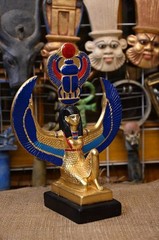 Isis Statue Antiques Pretty Gift Ancient Egyptian Mythology Rare Stone Sculpture