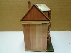 VINTAGE WHEAT STRAW ART VICTORIAN HOUSE 3.25″ X 2.75″ TRINKET BOX UNBRANDED