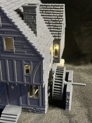 Halloween Witch Hocus Pocus Cottage 3d Haunted House LED moving Wheel Display