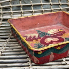Peter Hunt Signed Dated Painted Tin Toleware Heart Folk Art Tray – Cape Cod