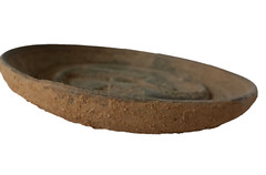 300 BC Amazing Ancient Roman Terracotta Plateful Plate High detailed decorated