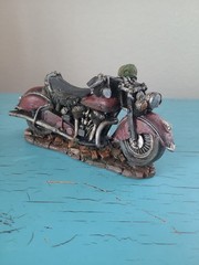 Vintage 1949 Motorcycle Resin Replica Figurine Popular Impots