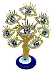 Turkish Nazar Blue Evil Eye Tree Home Office Decoration Ornament Gift T19