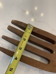 Vintage 22” Carved Wooden BIG Fork And Spoon Set Wall Decor Folk Art 1990’s