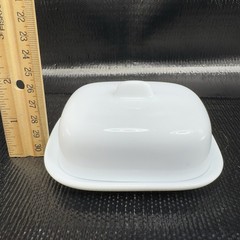 White Stoneware Ceramic Caviar Dish Container Butter Dish 4inch Restaurant Ware