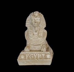 Ancient Egyptian Sphinx Statue Rare Pharaonic Pyramid Stone Guardian Artifact BC