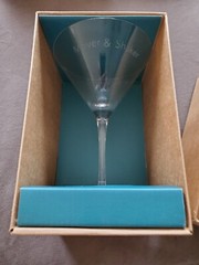 Hallmark Drinks On You Martini Glass 10 Oz. 295 mL NEW IN BOX Mover And Shaker