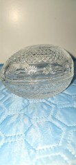 Vintage 1977 Avon Mothers Day Clear Crystal Egg Trinket Box Home Decor