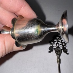 Rare Vintage Islamic Arabic Tribal Eye Liner Kajal Kohl Flask Metal Bottle