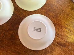 Bernardaud France Butterflies Lithophane Votive Candle Holder