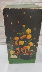 Vintage Avon Christmas Tree Hostess Ceramic Set Salt & Pepper Brazil Pomander