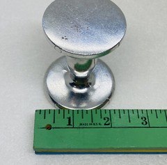 Vintage Abstract Aluminum Double Sided Figurine Display Stand Unique Art Decor X