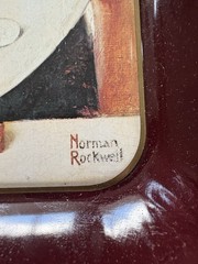 1975 Norman Rockwell “The Butter Girl” First Limited Edition Christmas Tray